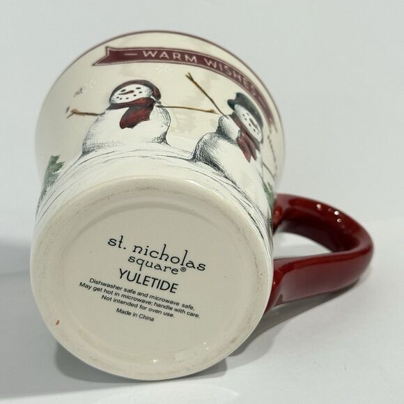 Royal Seasons Snowman Mug & Bowl Set St Nicholas Square Yuletide Stoneware - Picture 4 of 16
